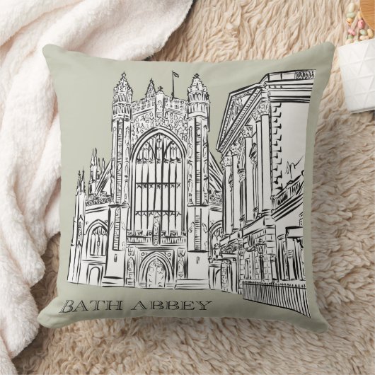 Bath Abbey, Bath, England Kussen (Deken)