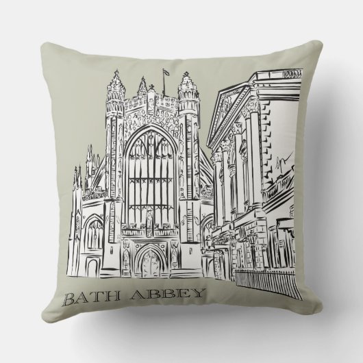 Bath Abbey, Bath, England Kussen (Achterkant)