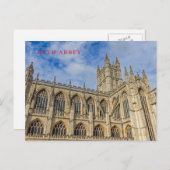 Bath Abbey uitzicht briefkaart (Voorkant / Achterkant)