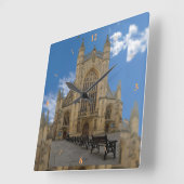 Bath Abbey. Vierkante Klok (Hoek)