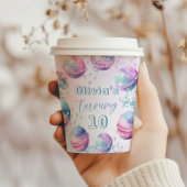 Bath bom geslacht neutrale verjaardagsfeestje papieren bekers