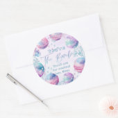 Bath bom maken verjaardagsfeestje dank u ronde sticker (Envelop)