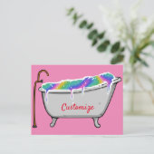 Bath Bomb Babe Thunder_Cove Briefkaart (Staand voorkant)