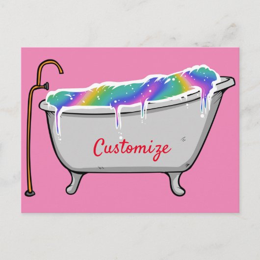 Bath Bomb Babe Thunder_Cove Briefkaart (Voorkant)