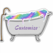 Bath Bomb Babe Thunder_Cove Sticker (Voorkant)