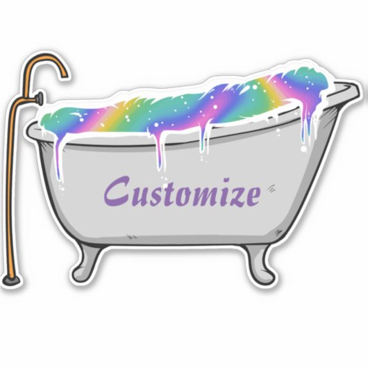 Bath Bomb Babe Thunder_Cove Sticker (Voorkant)