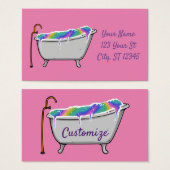 Bath Bomb Babe Thunder_Cove Visitekaartje (Voorkant /achterkant)