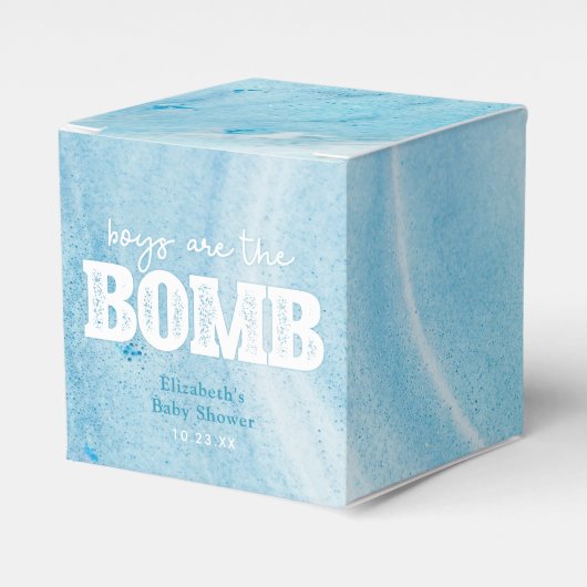 Bath Bomb Baby shower Bedankdoosjes (Voorkant Zijde)