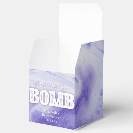 Bath Bomb Baby shower Bedankdoosjes (Geopend)