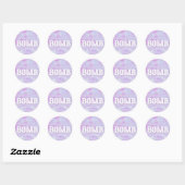 Bath Bomb Baby shower Ronde Sticker (Vel)