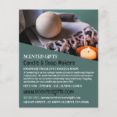 Bath Bomb & Candle, Candle & Soap Maker Advert Flyer (Voorkant)
