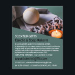 Bath Bomb & Candle, Candle & Soap Maker Advert Flyer<br><div class="desc">Bath Bomb & Candle,  Candle & Soap Makers Adverteren brochures door de Visitekaartje Store.</div>