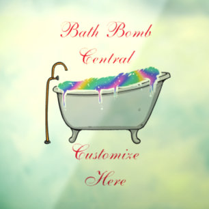 Bath Bomb Central Thunder_Cove Raamsticker