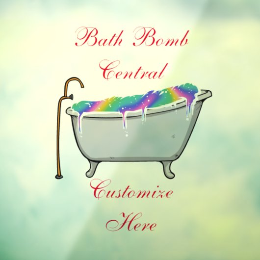 Bath Bomb Central Thunder_Cove Raamsticker (Vel 3)
