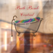 Bath Bomb Central Thunder_Cove Raamsticker (Vel 2)