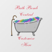 Bath Bomb Central Thunder_Cove Raamsticker (Vel)