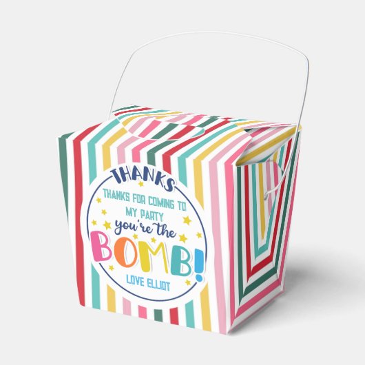 Bath Bomb Gift Box Jij bent de bom Bedankdoosjes (Voorkant Zijde)