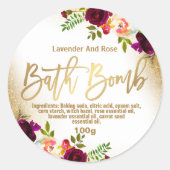  Bath Bomb Label (Voorkant)