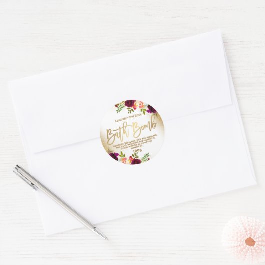  Bath Bomb Label (Envelop)
