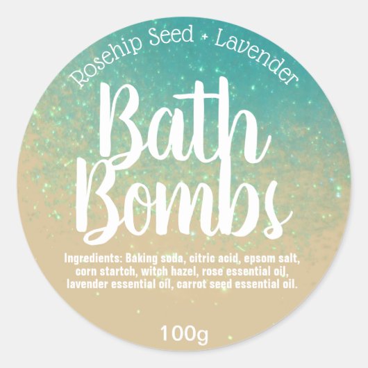  Bath Bomb Label (Voorkant)