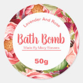 Bath Bomb Label (Voorkant)