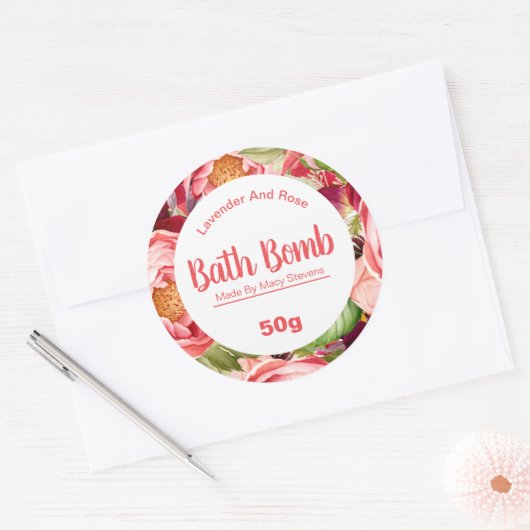 Bath Bomb Label (Envelop)