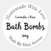 Bath Bomb Label (Voorkant)