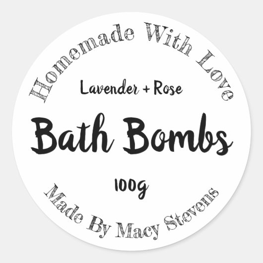  Bath Bomb Label (Voorkant)