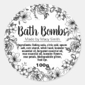  Bath Bomb Label (Voorkant)