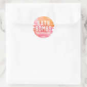 Bath Bomb-label Ronde Sticker (Tas)