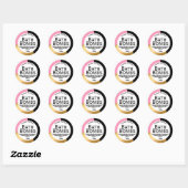 Bath Bomb-label Ronde Sticker (Vel)