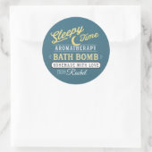 Bath Bomb Label Sticker Sleepy Time (Tas)