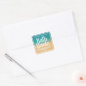  Bath Bomb-label Vierkante Sticker (Envelop)