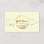Bath Bomb Natural Soap Spa Gold Visitekaartje (Voorkant)