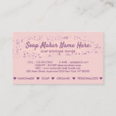 Bath Bomb Natural Soap Spa Sauna Visitekaartje (Achterkant)