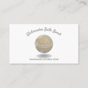 Bath Bomb Spa Natural Soap Gold Spa Visitekaartje