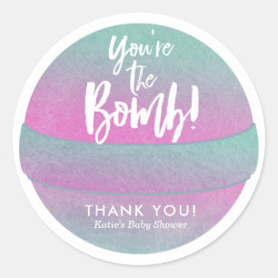 Bath Bomb Stickers Douche Favor Stickers