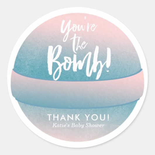 Bath Bomb Stickers Douche Favor Stickers (Voorkant)