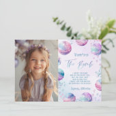 Bath Bomb verjaardagsfeestfoto dank u kaart (Staand voorkant)