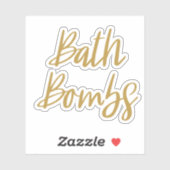 Bath Bombs Storage Sticker (Vel)