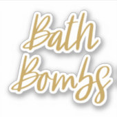 Bath Bombs Storage Sticker (Voorkant)