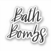 Bath Bombs Storage Sticker (Voorkant)