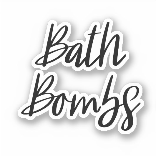 Bath Bombs Storage Sticker (Voorkant)