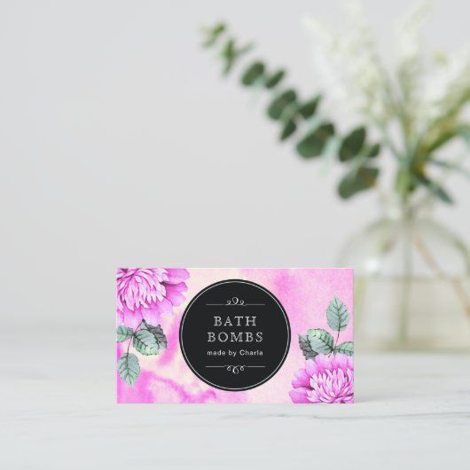  Bath Bombs Visitekaartjes (Staand voorkant)