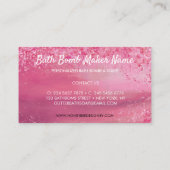 Bath bomroze vonk visitekaartje (Achterkant)