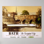 Bath British Railways Vintage Travel  Poster (Voorkant)