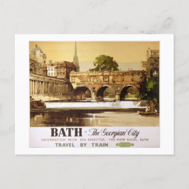 Bath British Railways Vintage Travel Poster Briefkaart