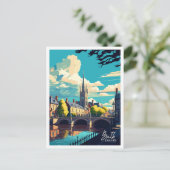 Bath Engeland Vintage Beroemde Reisplaats Briefkaart (Staand voorkant)