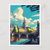 Bath Engeland Vintage Beroemde Reisplaats Briefkaart (Voorkant)