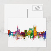 Bath England Skyline Cityscape Briefkaart (Voorkant / Achterkant)